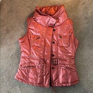 Vintage Ranchwear Metallic Copper Puffer Vest XL